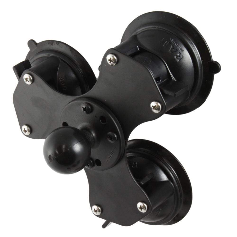 Ram Mounts Qualifies for Free Shipping RAM Triple Twist Lock Suction Cup Mount 1.5" Ball #RAM-224-3U