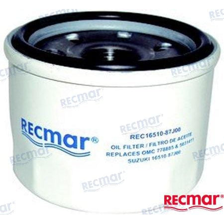 Recmar Qualifies for Free Shipping Recmar Oil Filter Suzuki-Johnson #REC16510-87J00