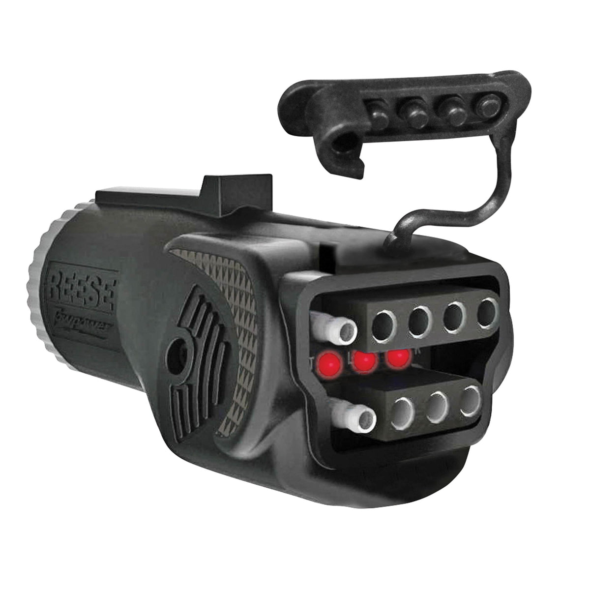 Reese Qualifies for Free Shipping Reese 7-Way Flat Pin to 4 and 5-Flat Adapter with LED Tester #78118