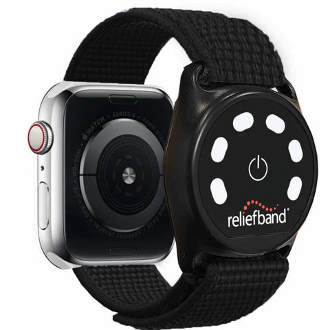 Reliefband Qualifies for Free Shipping Reliefband Apple Smart Watch Band Black Regular #SPTB-APLR