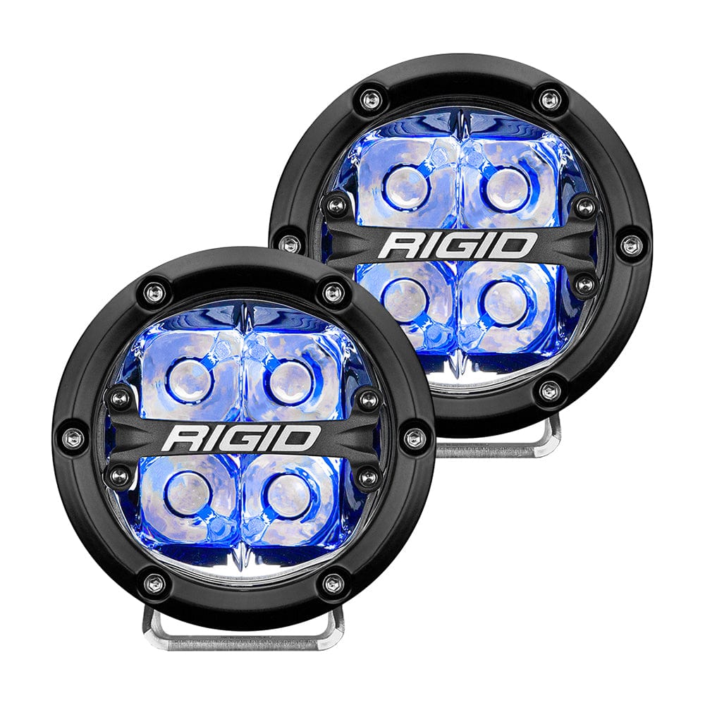RIGID Industries Qualifies for Free Shipping RIGID 360-Series 4" LED Off-Road Spot with Blue #36115