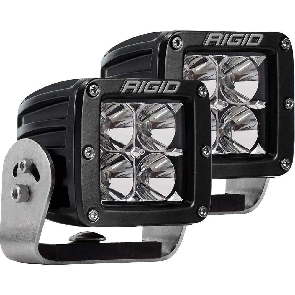 RIGID D-Series Pro Dually HD Flood Black Pair #222113
