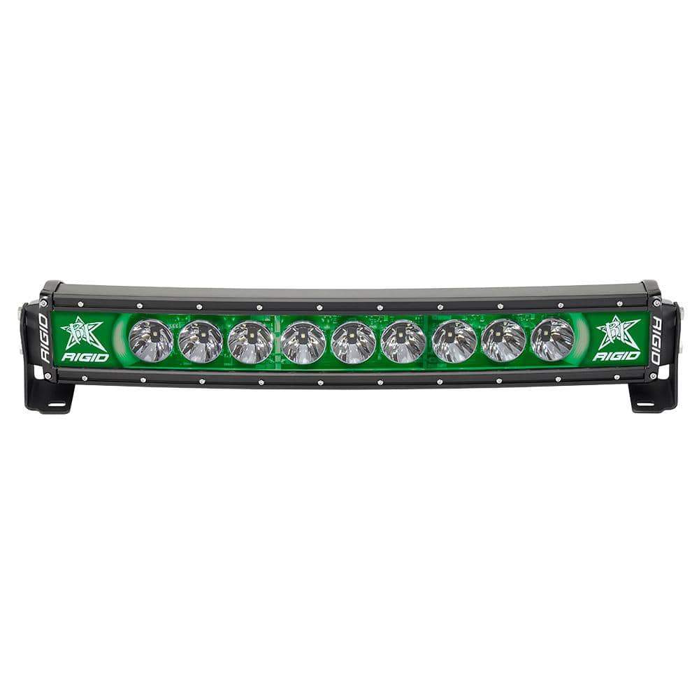 RIGID Industries Qualifies for Free Shipping RIGID Radiance Plus 20" Curved Green Backlight #32003