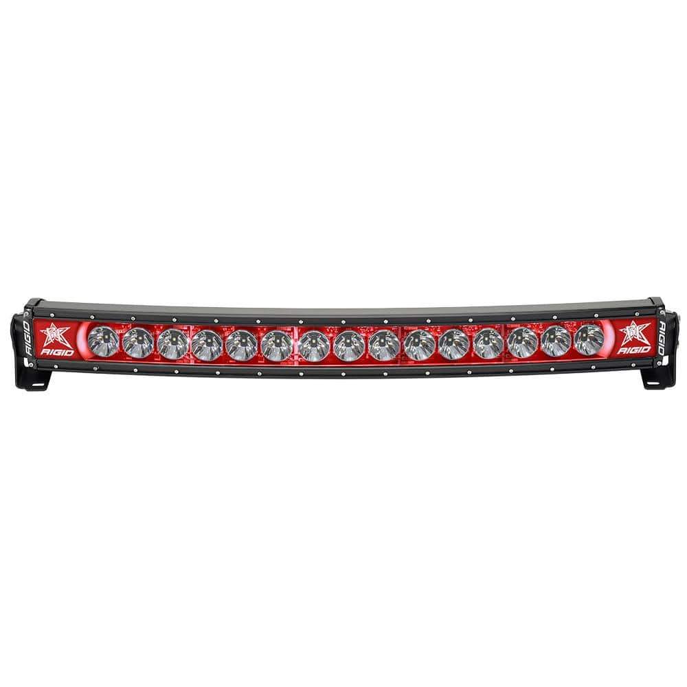 RIGID Industries Qualifies for Free Shipping RIGID Radiance Plus 30" Curved Red Backlight #33002