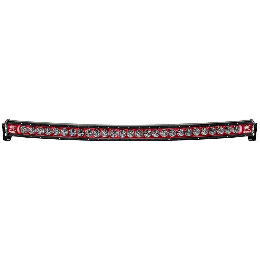 RIGID Industries Qualifies for Free Shipping RIGID Radiance Plus 54" Curved Red Backlight #36002