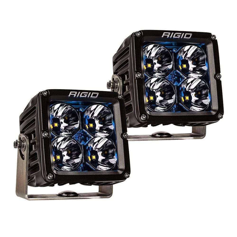 RIGID Radiance Pod XL Black Case with Blue Backlight Pair #32202