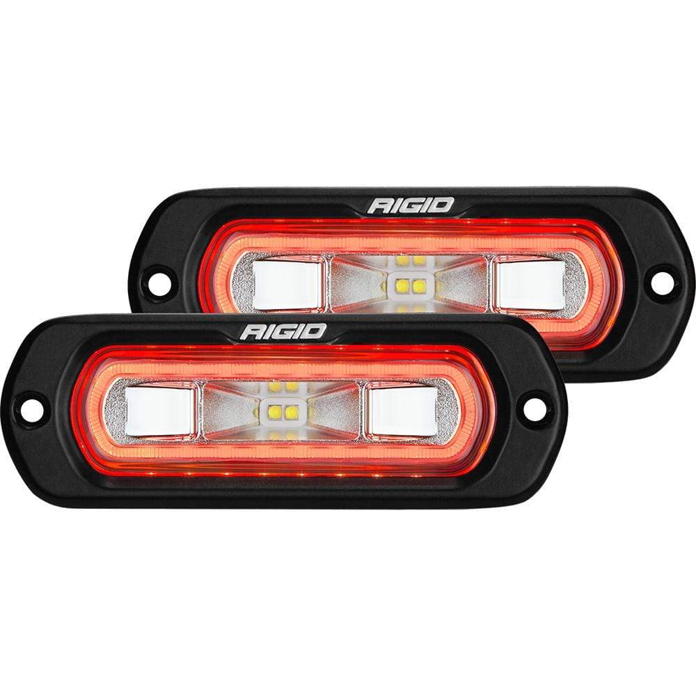 RIGID Industries Qualifies for Free Shipping RIGID SR-L Series Spreader Red Halo Pair #53222