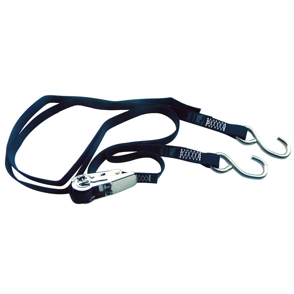 Rod Saver Ratchet SS Gunwale Tie-Down 1" x 10' #SSRGW10