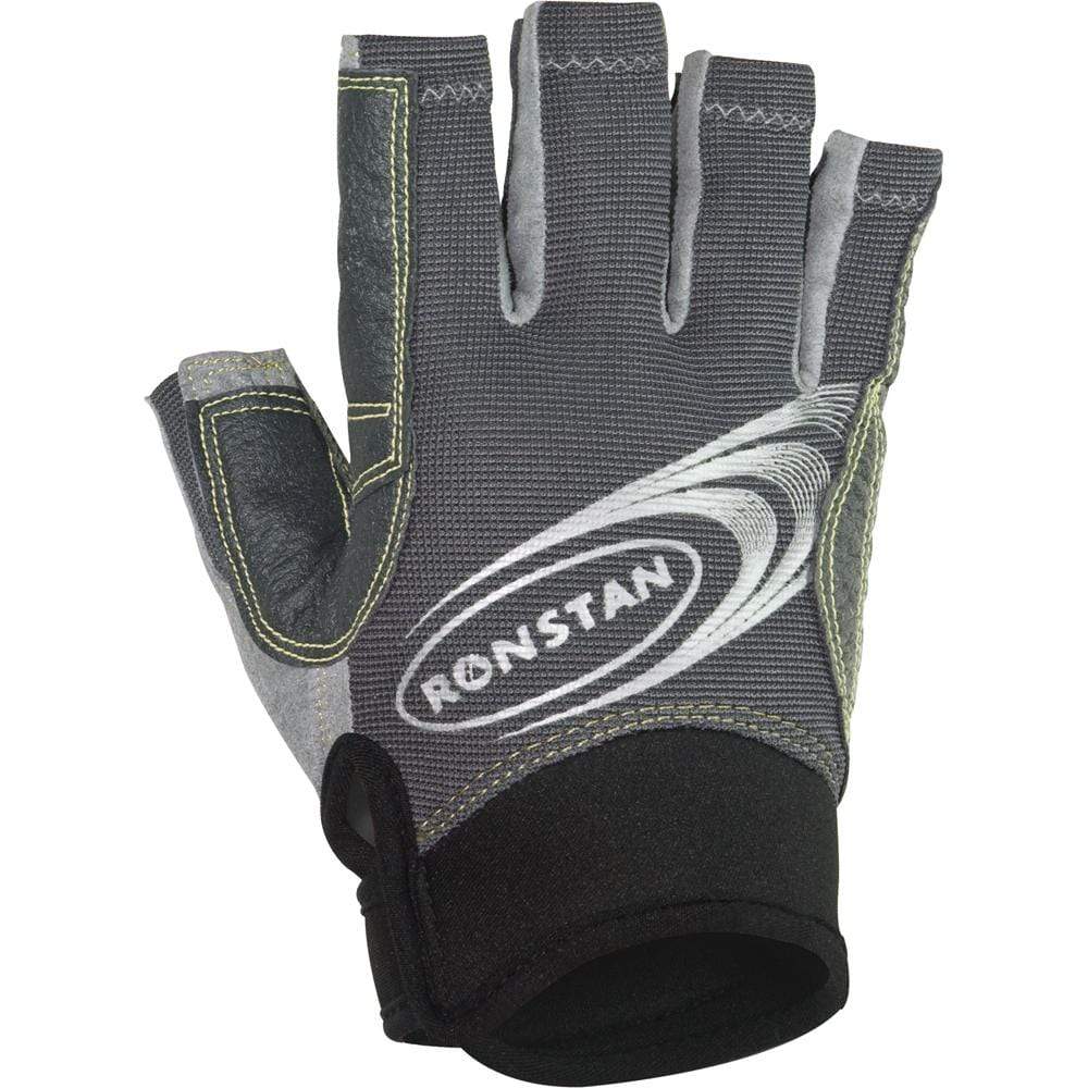 Ronstan Qualifies for Free Shipping Ronstan Sticky Race Glove Cut Finger M Grey #RF4880M