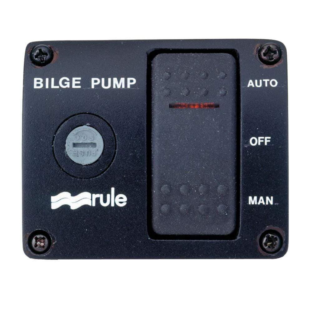 Rule Qualifies for Free Shipping Rule Deluxe 3-Way Lighted Rocker Panel Switch #43