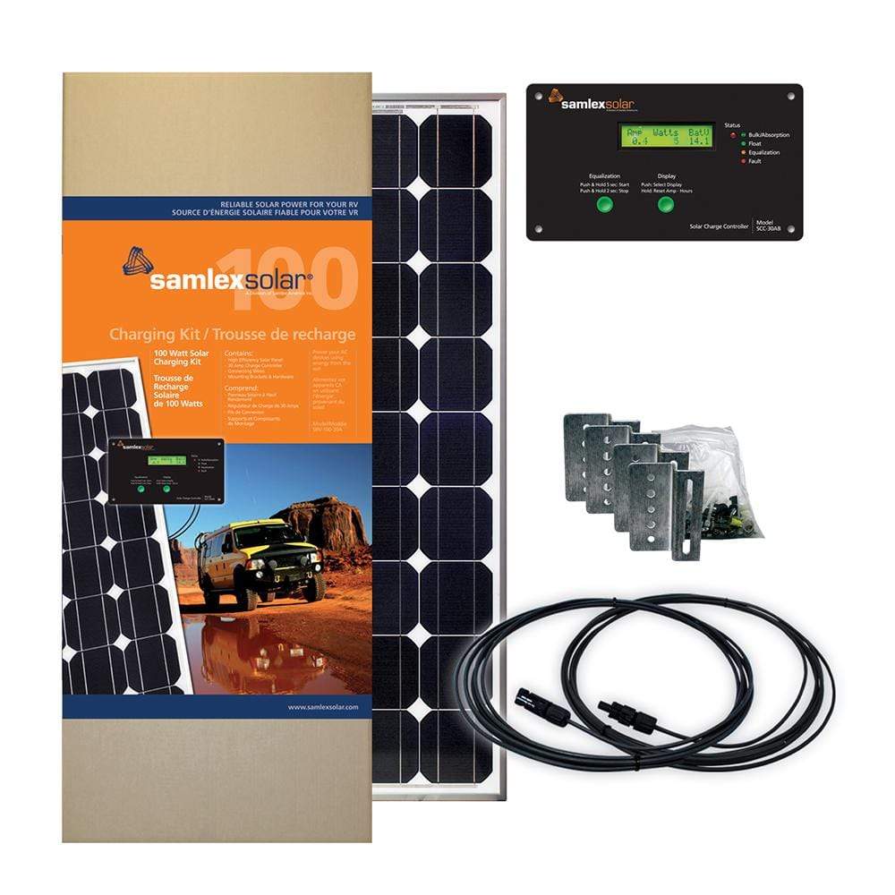 Samlex America Not Qualified for Free Shipping Samlex 100w Solar Charging Kit #SRV-100-30A