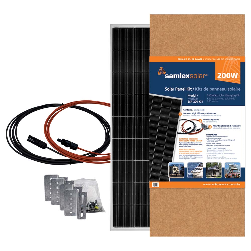 Samlex America Not Qualified for Free Shipping Samlex 200w Solar Panel Kit #SSP-200-KIT