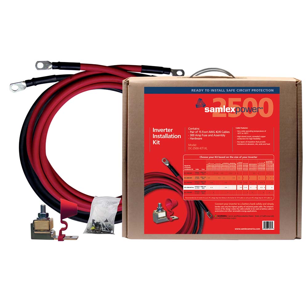 Samlex America Qualifies for Free Shipping Samlex 2500w Inverter Install Kit #DC-2500-KIT-XL