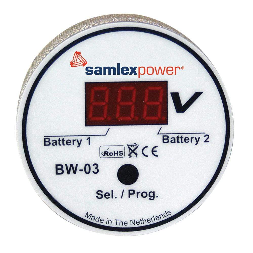 Samlex America Qualifies for Free Shipping Samlex Dual Battery Monitor 12 or 24v Auto #BW-03