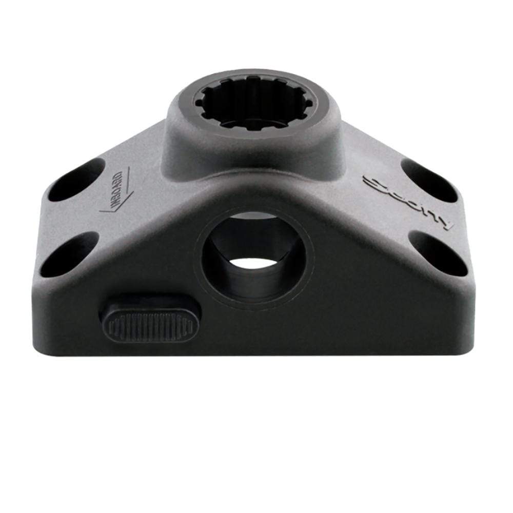 Scotty Locking Combination Side or Deck Mount Black #241L-BK
