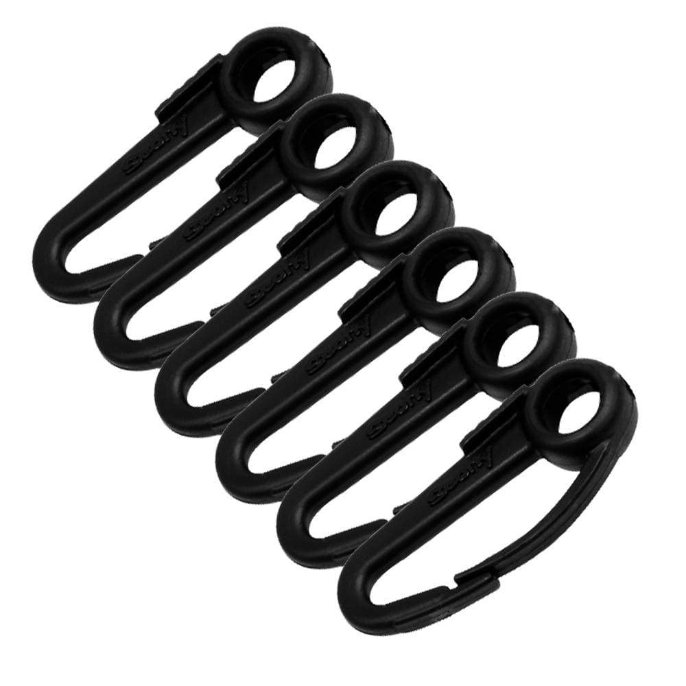 Scotty Qualifies for Free Shipping Scotty Nylon Snap Hook Black 6-pk #590-BK
