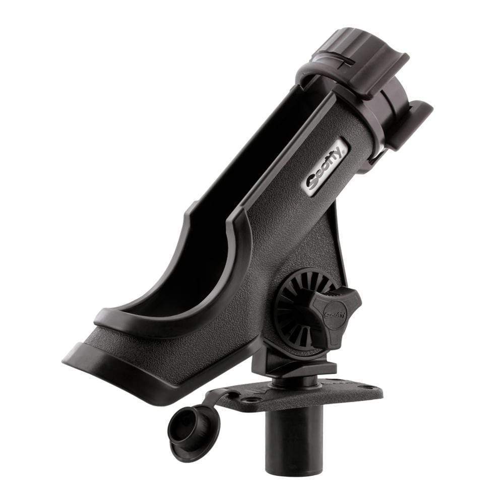 Scotty Powerlock Rod Holder Black with 244 Flush Deck Mount #231-BK