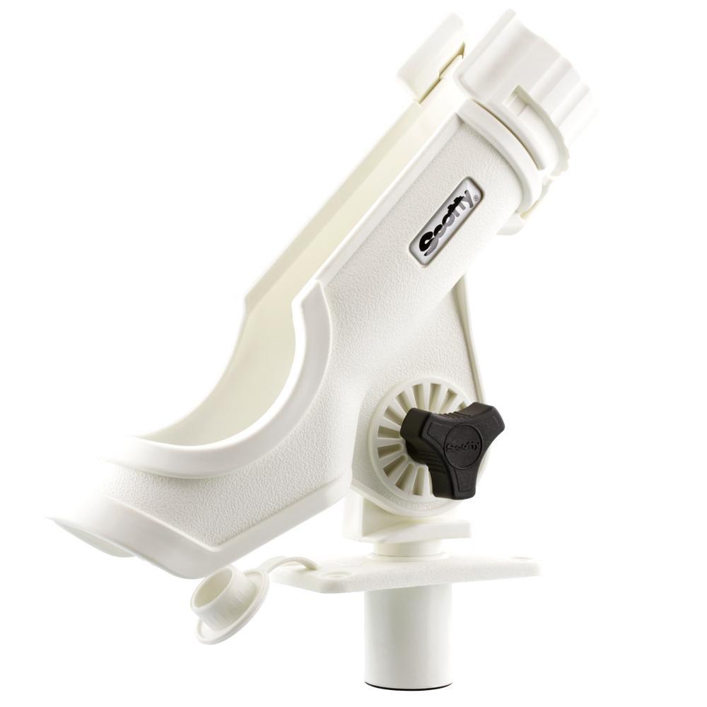 Scotty Powerlock Rod Holder White with 244 Flush Deck Mount #231-WH