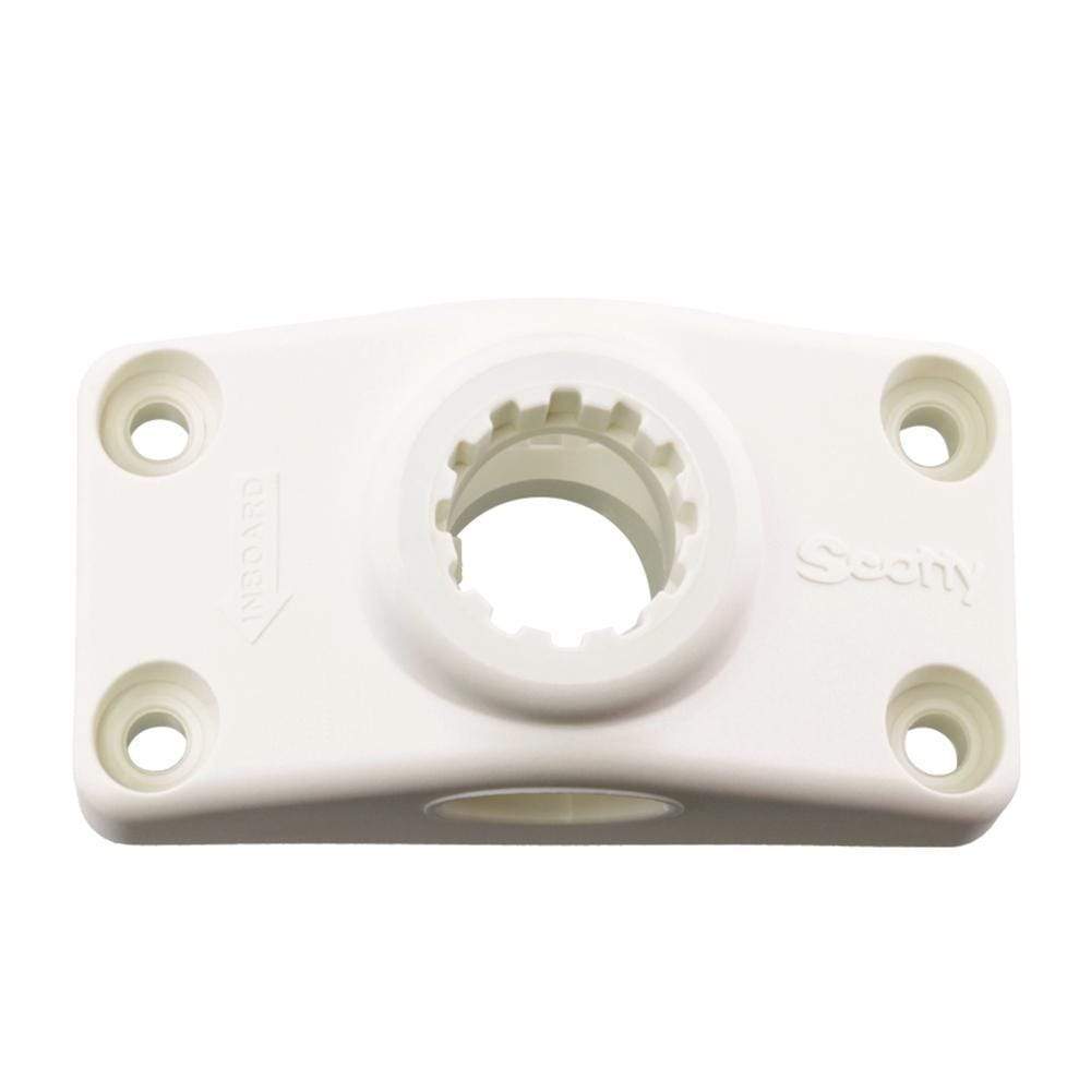 Scotty Side/Deck Mounting Bracket White #241-WH