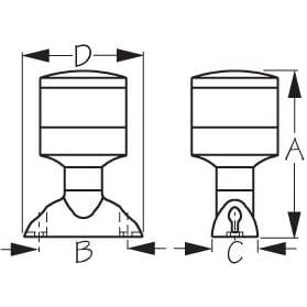Sea-Dog Qualifies for Free Shipping Sea-Dog All-Round Light 360-Degree LED 2nm #400042-1