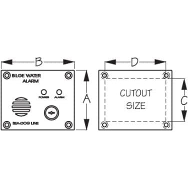 Sea-Dog Qualifies for Free Shipping Sea-Dog Bilge Pump Water Alarm Panel #423033-1