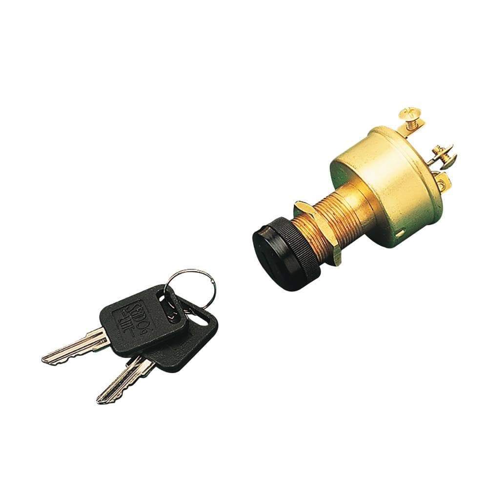 Sea-Dog Qualifies for Free Shipping Sea-Dog Brass 3- Position Key Ignition Switch W/Cap #420355-1