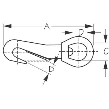 Sea-Dog Qualifies for Free Shipping Sea-Dog Bronze Swivel Eye Baby Snap 2-1/16" #131042-1