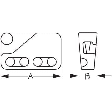 Sea-Dog Qualifies for Free Shipping Sea-Dog CL234 Large Loop Cleat #002340-1
