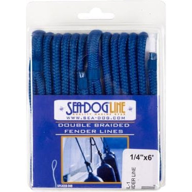 Sea-Dog Qualifies for Free Shipping Sea-Dog Double Braided Fender Line 1/4 x 6' Navy #302106006NV-1