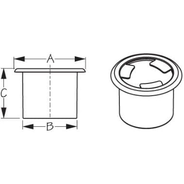 Sea-Dog Qualifies for Free Shipping Sea-Dog Drink Holder with Bumpers #588095-3