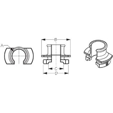 Sea-Dog Qualifies for Free Shipping Sea-Dog Hose Klip Lock for Deck Fills #357393-1