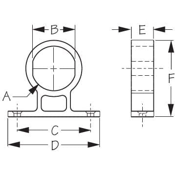 Sea-Dog Qualifies for Free Shipping Sea-Dog Round Mounting Bracket #426105-1