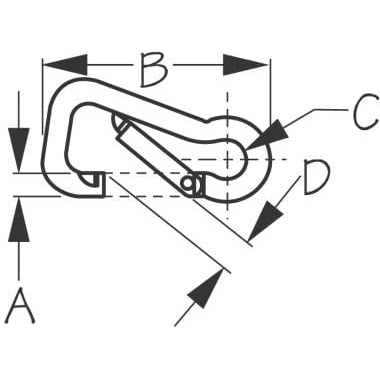 Sea-Dog Qualifies for Free Shipping Sea-Dog Snap Hook #150080-1