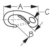 Sea-Dog Qualifies for Free Shipping Sea-Dog Snap Hook Spring Gate SS #154300-1