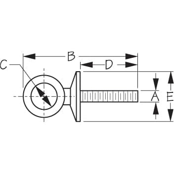 Sea-Dog Qualifies for Free Shipping Sea-Dog SS Eyebolt 5/8" Dia #080495-1