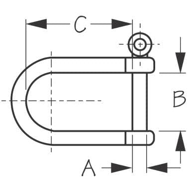 Sea-Dog Qualifies for Free Shipping Sea-Dog SS Shackle #147186-1
