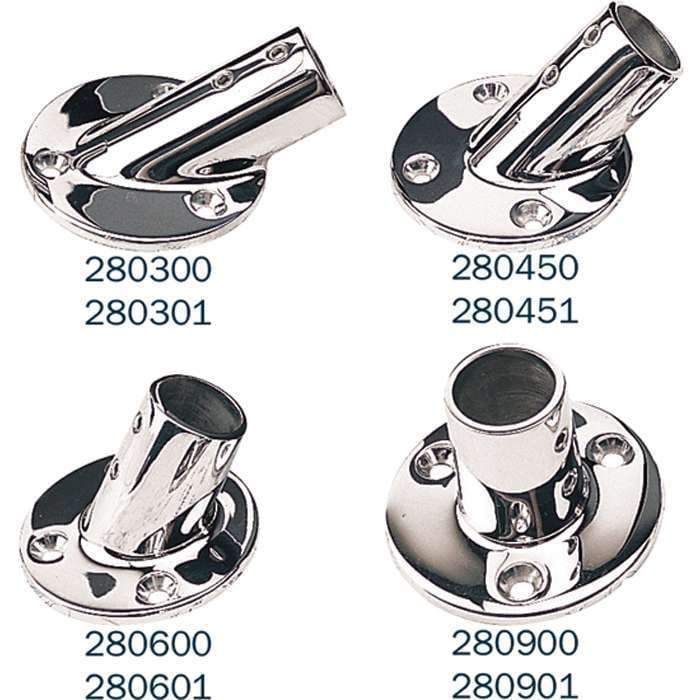 Sea-Dog Qualifies for Free Shipping Sea-Dog Stainless 30-Degree Round Base-7/8" #280300-1