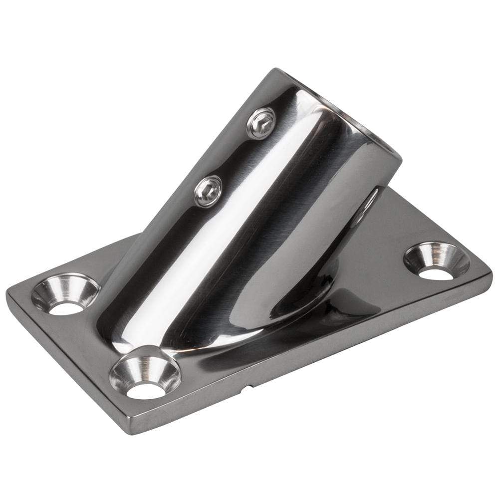 Sea-Dog Stainless 45-Degree Rectanguilar Base Rail Fitting #281451-1
