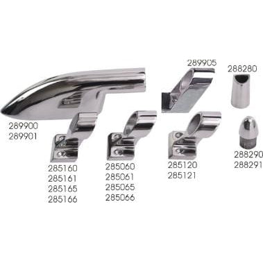 Sea-Dog Qualifies for Free Shipping Sea-Dog Stainless 60-Degree End LH 7/8" Rail Fitting #285165-1