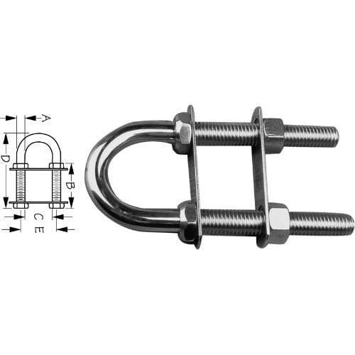 Sea-Dog Qualifies for Free Shipping Sea-Dog Stainless Bow Eye 3/8" x 3.5" #080035-1