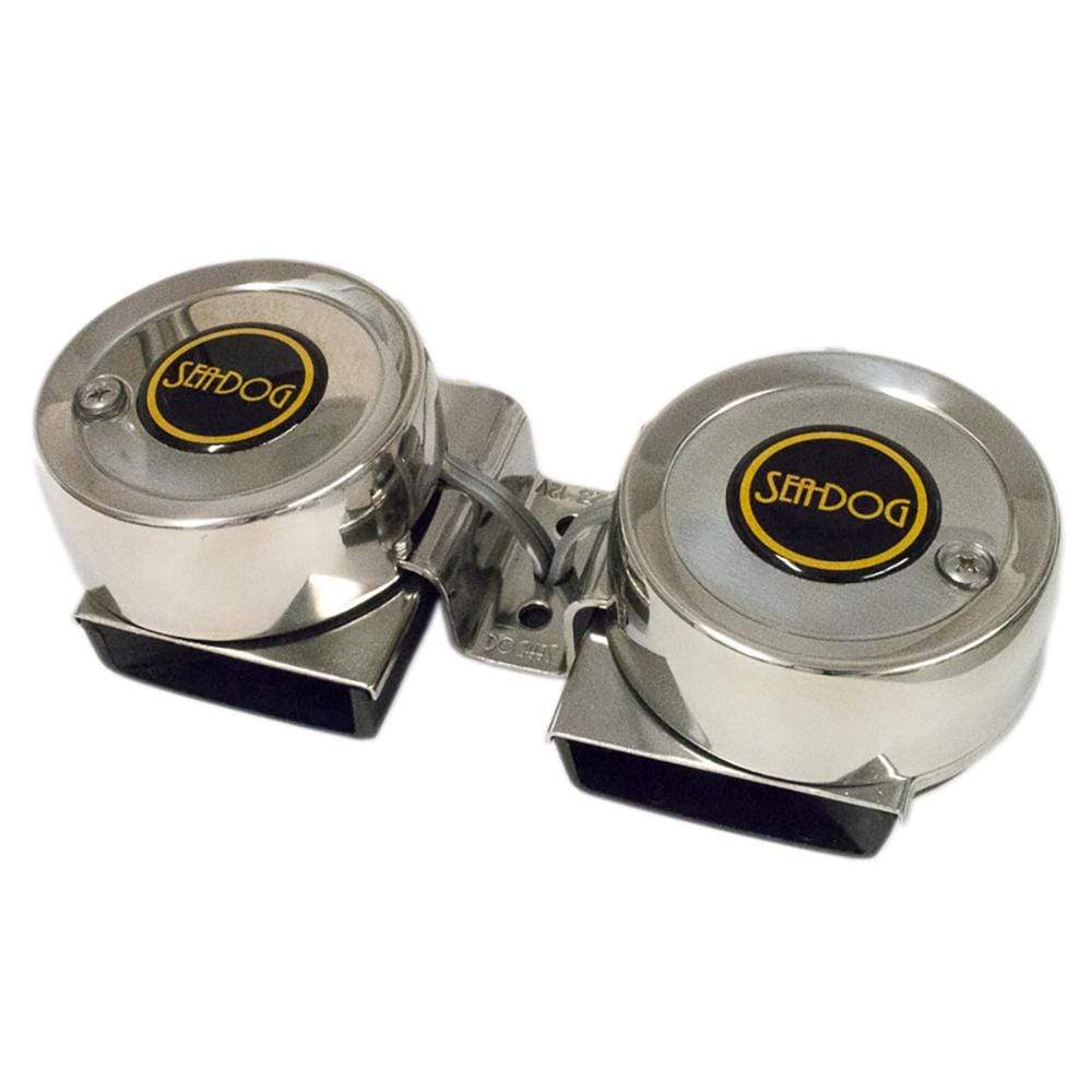 Sea-Dog Qualifies for Free Shipping Sea-Dog Stainless Steel Mini Compact Horn - Twin #431125-1