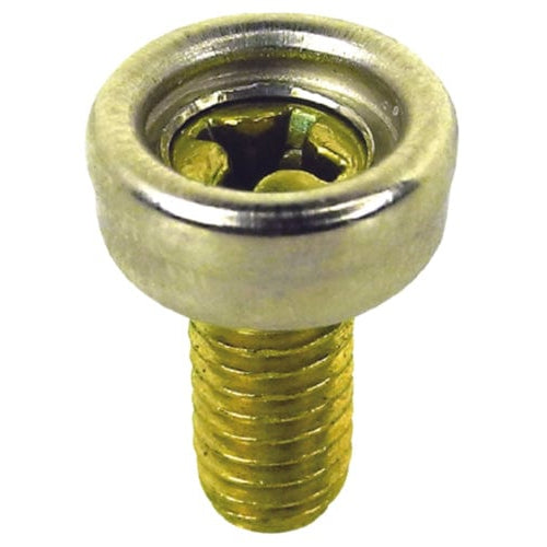 Seachoice Qualifies for Free Shipping Seachoice 10-32 x 3/8" Buton with Machine Screw Brass4-pk #59909
