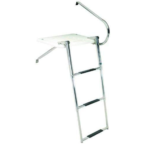 Seachoice Qualifies for Free Shipping Seachoice 3-Step Telescoping Universal Platform Ladder #71361