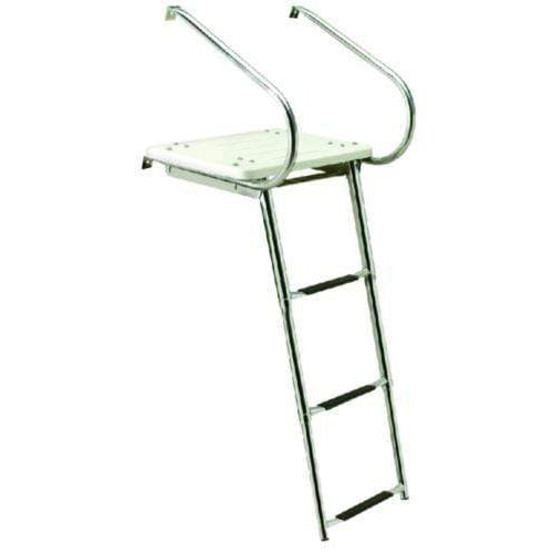 Seachoice Qualifies for Free Shipping Seachoice 3-Step Under Platform Telescoping Universal Ladder #71211