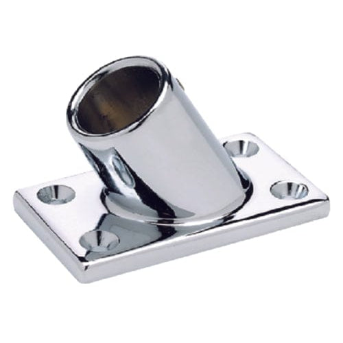 Seachoice Qualifies for Free Shipping Seachoice 60-Degree Rectangle Base Fitting 7/8" Chrome #37901