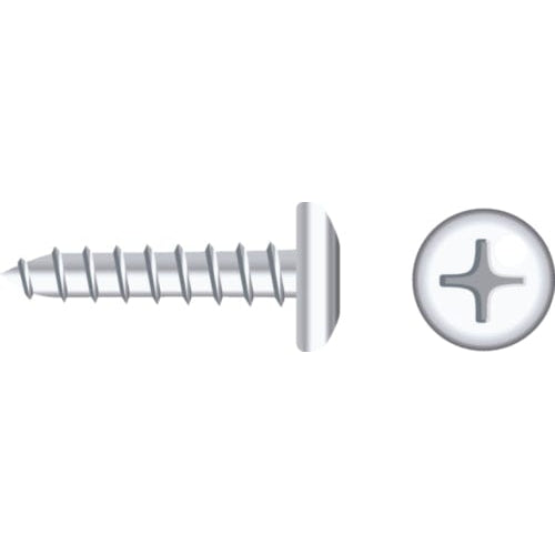 Seachoice Qualifies for Free Shipping Seachoice #8 x 5/8" Pan Sheet Metal Screw Chrome 50-pk #01813