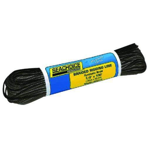 Seachoice Qualifies for Free Shipping Seachoice Braided Rigging Line Black 1/8" x 100' #40511