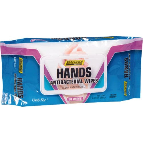 Seachoice Qualifies for Free Shipping Seachoice Hand Wipes 50-Count Sachet #90904