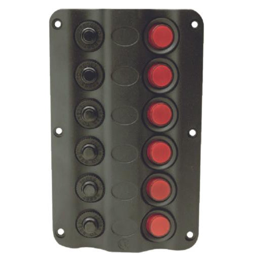 Seachoice Qualifies for Free Shipping Seachoice Switch Panel LED 6-Gang #12331