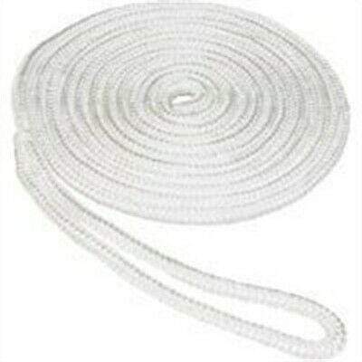 Seasense 5/8" x 35' Double Braid Dock Line Nylon White #50013235